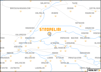 map of Stropeliai