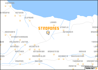 map of Strópones