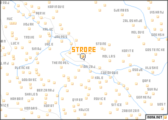 map of Strorë