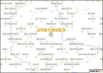 map of Strotzbüsch