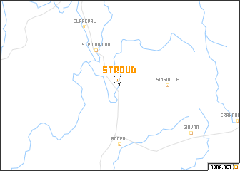 map of Stroud