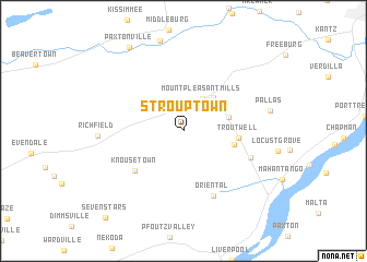 map of Strouptown