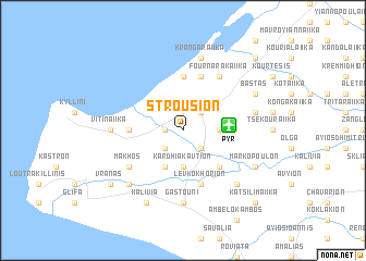 map of Stroúsion