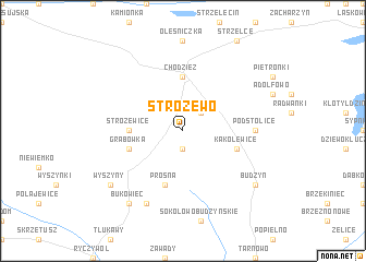 map of Stróżewo