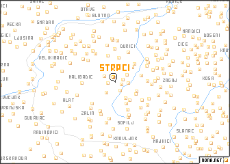 map of Štrpci