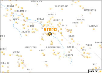 map of Štrpci