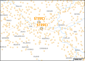 map of Štrpci