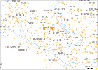 map of Štrpci