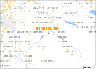 map of Strubklamm