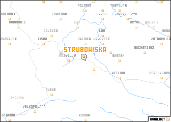 map of Strubowiska