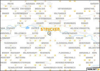 map of Strücken