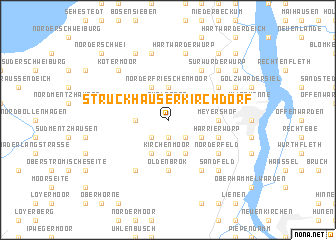 map of Strückhauser Kirchdorf