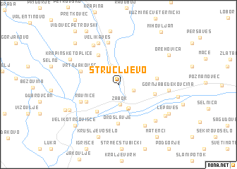 map of Štrucljevo