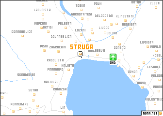 map of Struga