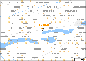 map of Struga