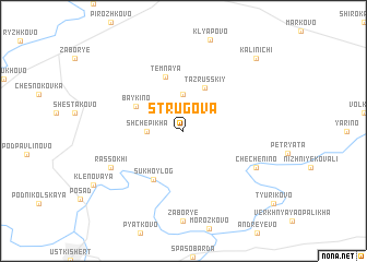 map of Strugova