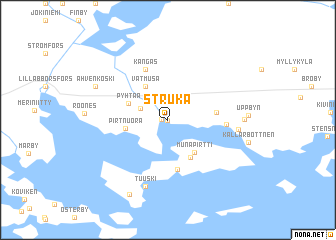 map of Struka