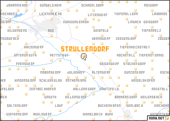 map of Strullendorf