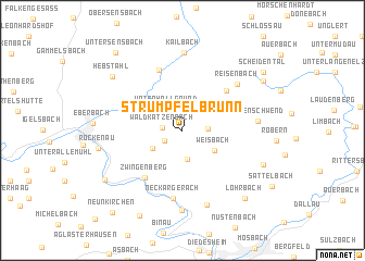 map of Strümpfelbrunn