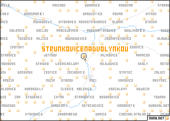 map of Strunkovice nad Volyňkou