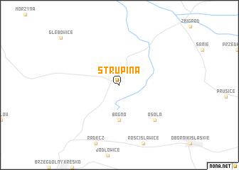 map of Strupina