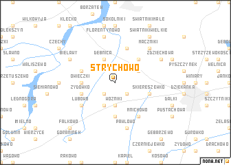 map of Strychowo