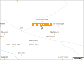 map of Strycksele