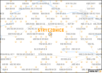 map of Stryczowice