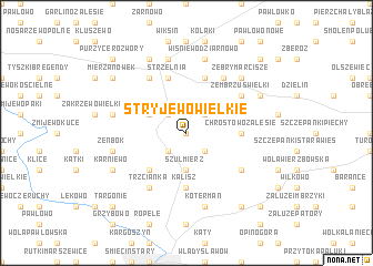 map of Stryjewo Wielkie