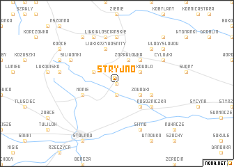 map of Stryjno