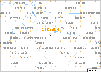 map of Stryjów