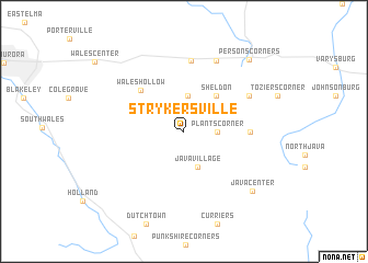 map of Strykersville