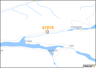 map of Stryn