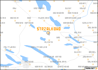 map of Strzałkowo