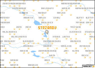 map of Stržanov