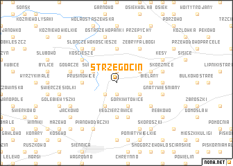 map of Strzegocin