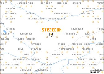 map of Strzegom