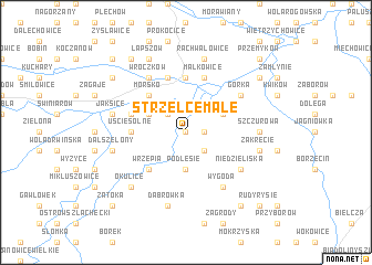 map of Strzelce Małe