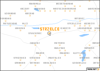 map of Strzelce