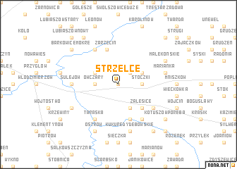 map of Strzelce