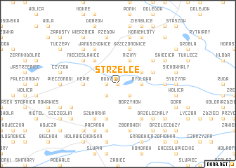 map of Strzelce