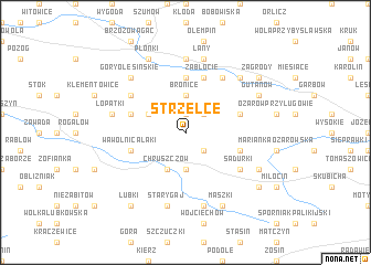 map of Strzelce