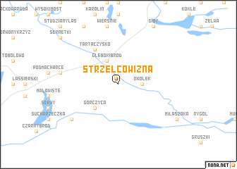 map of Strzelcowizna