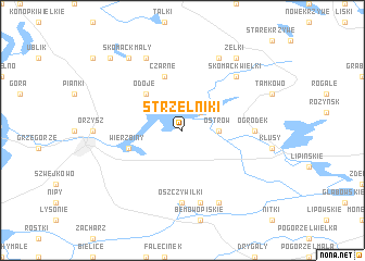 map of Strzelniki