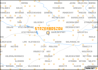 map of Strzęmboszów