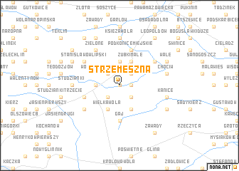 map of Strzemeszna