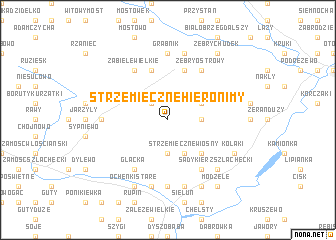 map of Strzemieczne Hieronimy