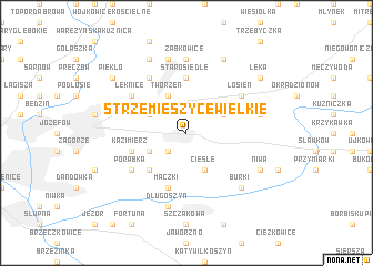 map of Strzemieszyce Wielkie