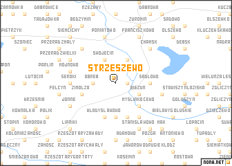 map of Strzeszewo