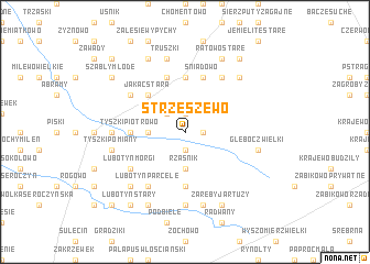 map of Strzeszewo